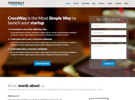 Crossway – Startup Landing Page Bootstrap WP Theme