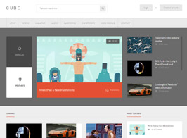Cube Front-end Multimedia Publishing WP Theme