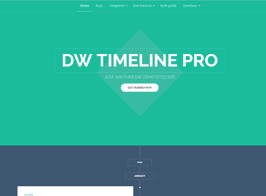 DW Timeline Pro – Reponsive Timeline WordPress Theme