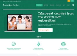 Education Center | LMS Online University & School Courses Studying WordPress Theme