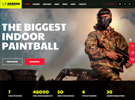 Adrena | Airsoft Club & Paintball WordPress Theme