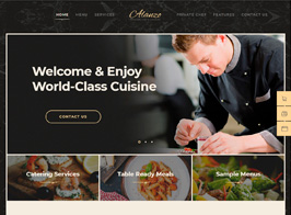 Alanzo | Personal Chef & Wedding Catering Event WordPress Theme