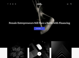 Aldo | Black and White Gutenberg Blog WordPress Theme