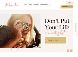 Avventure | Personal Travel & Lifestyle Blog WordPress Theme