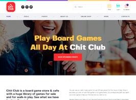 Chit Club | Board Games Bar & Anticafe WordPress Theme