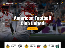 Gridiron | American Football & NFL Superbowl Team WordPress Theme