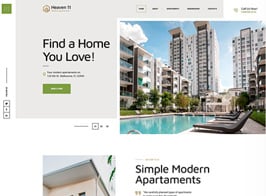 Heaven11 | Property & Apartment Real Estate WordPress Theme