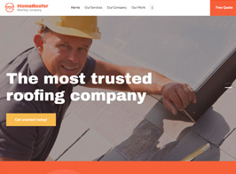 HomeRoofer | Roofing Company Services & Construction WordPress Theme
