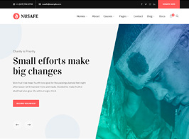 Nusafe | Responsive WordPress Theme for Donation & Charity