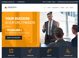 Pearson Specter | WordPress Theme for Lawyer & Attorney