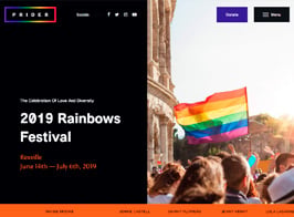 Prider | LGBT & Gay Rights Festival WordPress Theme + Bar