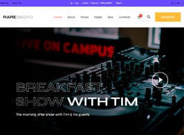 Rare Radio | Online Music Radio Station & Podcast WordPress Theme