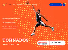 Tornados | Basketball NBA Team WordPress Theme