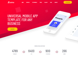 Zeino – App Landing WordPress Theme