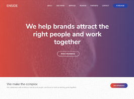 Enside – Multipurpose Onepage Landing Page WordPress Theme