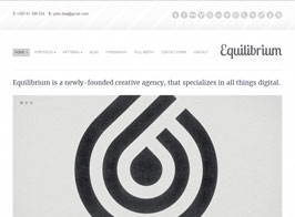 Equilibrium: Clean and Modern WP Portfolio Theme