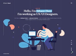 Ethant Hunt – Personal Onepage WordPress Theme