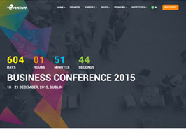 Eventum – Conference & Event WordPress Theme with Ticket Selling Feature