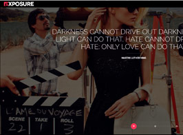 Exposure – Fullscreen Responsive Photography theme