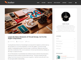 Feather – Clean Flat Responsive WordPress Blog Theme