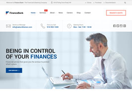FinanceBank – Business Consulting WordPress Themes