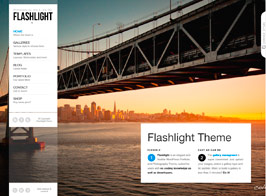 Flashlight – fullscreen background portfolio theme