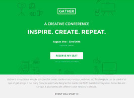 Gather – Event & Conference WP Landing Page Theme