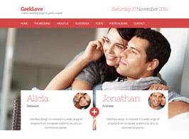 GeekLove – A Responsive WordPress Wedding Theme