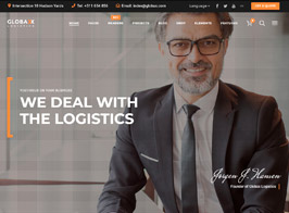 Globax – Logistics WordPress Theme + Woocommerce