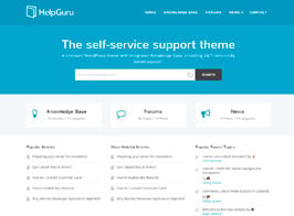 HelpGuru – A Self-Service Knowledge Base WordPress Theme