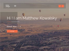 Krobs – Personal Onepage Responsive WP Theme