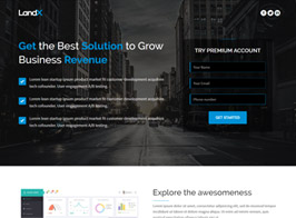 LandX Multipurpose WordPress Theme, Software Application Landing Pages Builder for Marketing Agency
