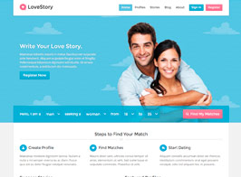 LoveStory – Dating WordPress Theme