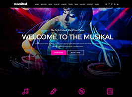 Musikal – OnePage Music WordPress Theme