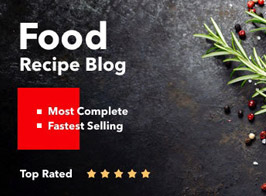 Neptune – Theme for Food Recipe Bloggers & Chefs