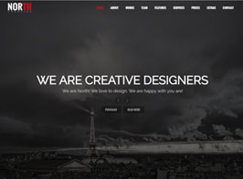 North – One Page Parallax WordPress Theme