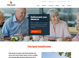 Oak House – Senior Care, Retirement, Rehabilitation WordPress Theme