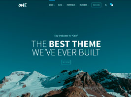 One – The Creative Multipurpose Portfolio theme