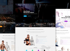 Owen – Personal trainer & Sport One Page Landing WordPress theme