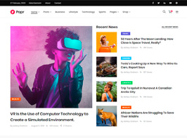 News Magazine Papr – News Magazine WordPress Theme