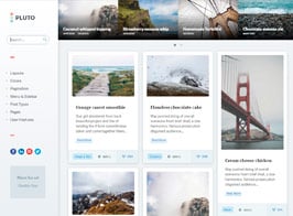 Pluto – Clean Personal WordPress Masonry Blog Theme