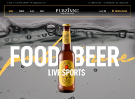 Pubzinne – Sports Bar & Pub WordPress Theme