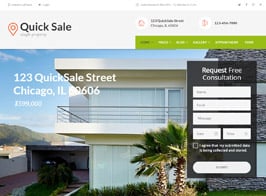 Quick Sale | Single Property Real Estate WordPress Theme