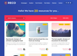 Reco – Minimal Theme for Freebies