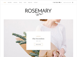 Rosemary – A Responsive WordPress Blog Theme