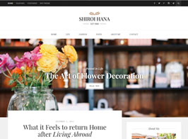 Shiroi Hana – An Elegant Blogging Theme