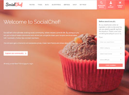 SocialChef – Social Recipe WordPress Theme