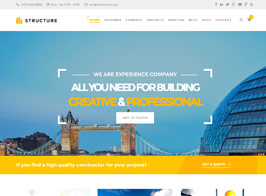 Structure – Construction Industrial Factory WordPress Theme