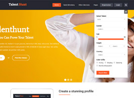 Talent Hunt – Model Management WordPress CMS Theme