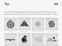Tao – a modern & responsive 3D WordPress portfolio theme